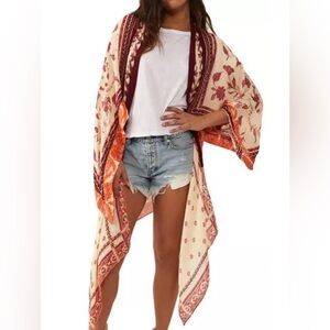 Free People Kiss the Sky Butterfly Kimono NWT One Size